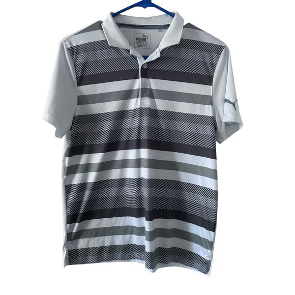 Puma Golf Polo Shirt - Youth Large - Heathered Gray - Picture 1 of 5